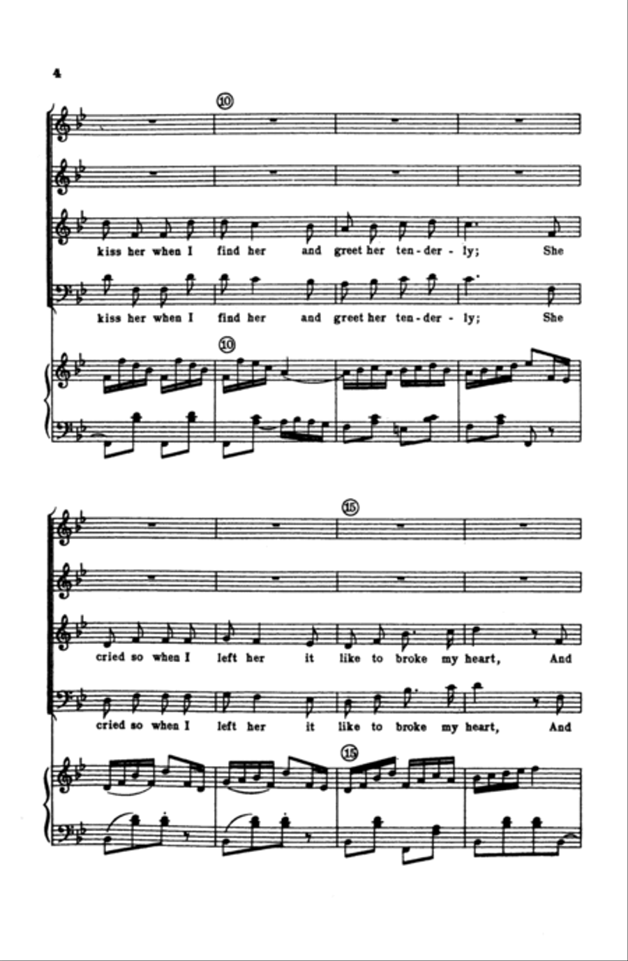 The Yellow Rose of Texas 4-Part scores gallery preview page 3