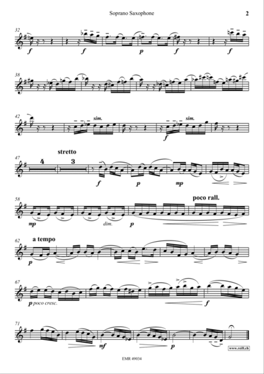 Etude Soprano Saxophone scores gallery preview page 3