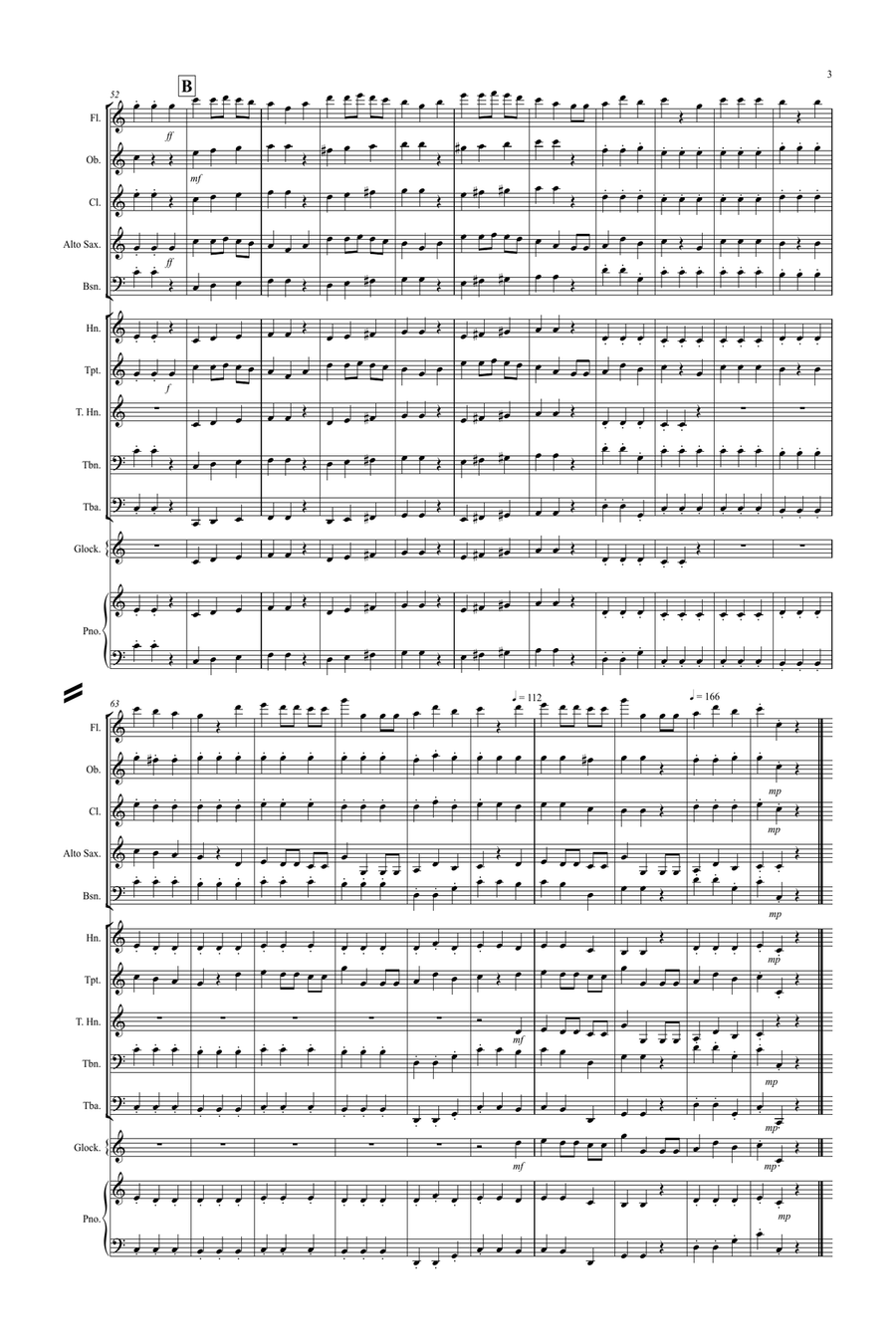 We wish you a Merry Christmas for School Concert Band Concert Band scores gallery preview page 3