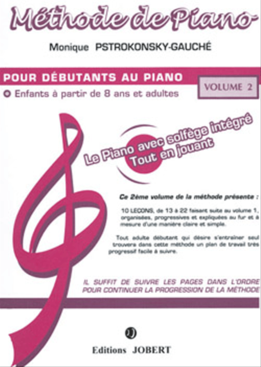 Methode de piano - Volume 2 Piano Method scores gallery preview page 1