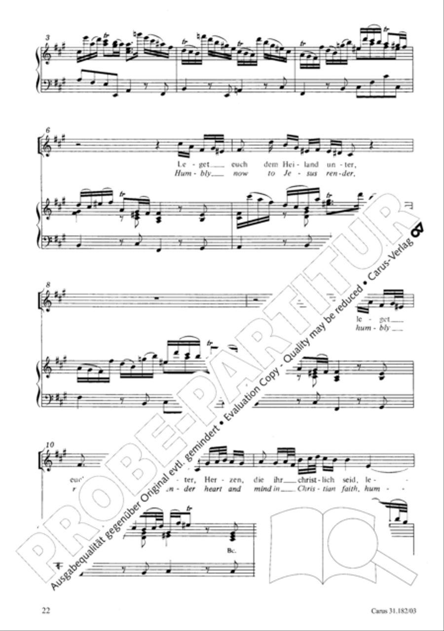 Himmelskonig, sei willkommen (King of heaven, be most welcome) ATB scores gallery preview page 22