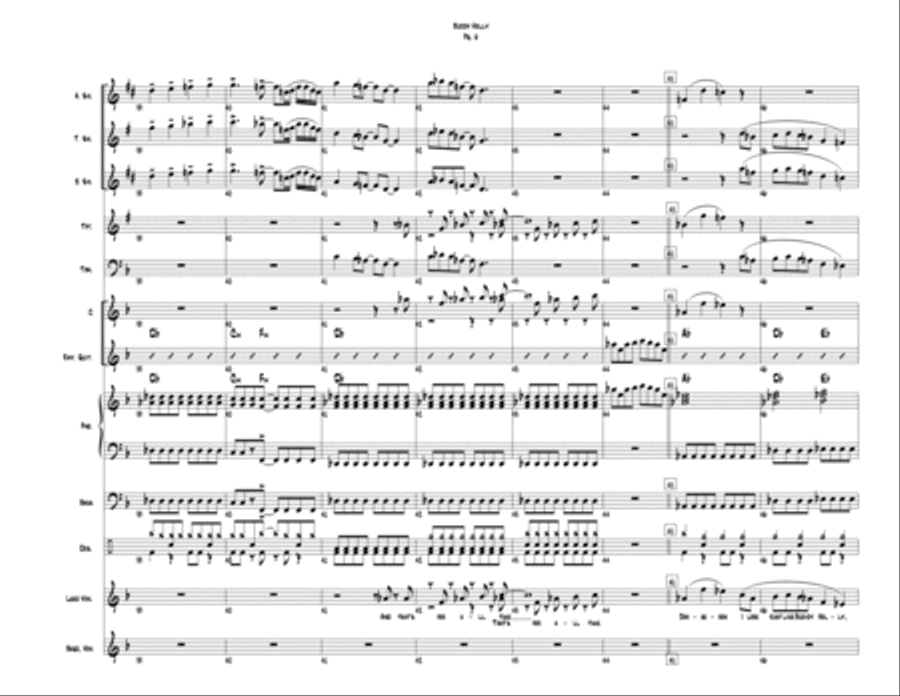 Buddy Holly Large Ensemble scores gallery preview page 6