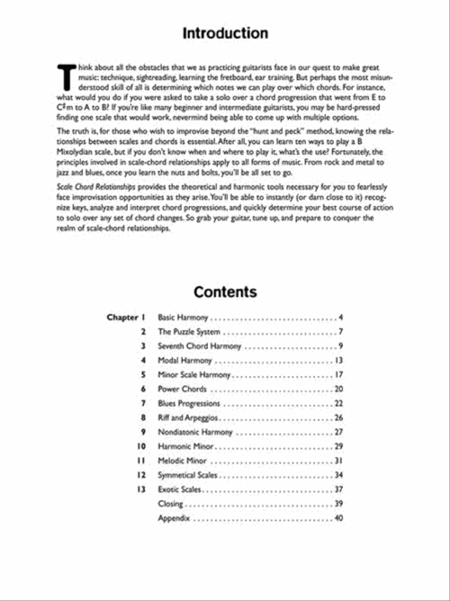 Scale Chord Relationships Guitar scores gallery preview page 3