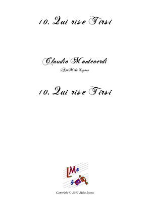 Monteverdi - The Sixth Book of Madrigals - 10. Qui rise Tirsi