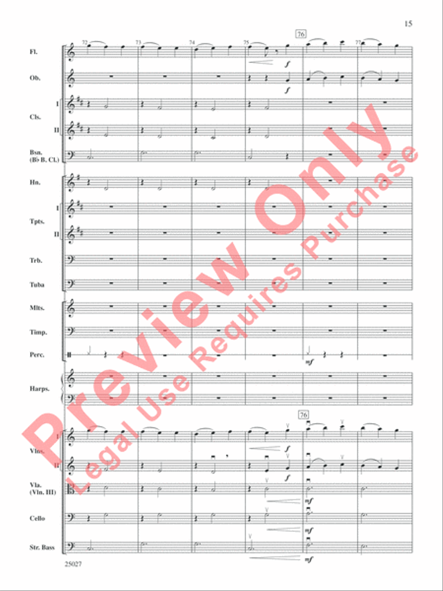 Selections form Tim Burton's Corpse Bride Full Orchestra scores gallery preview page 16