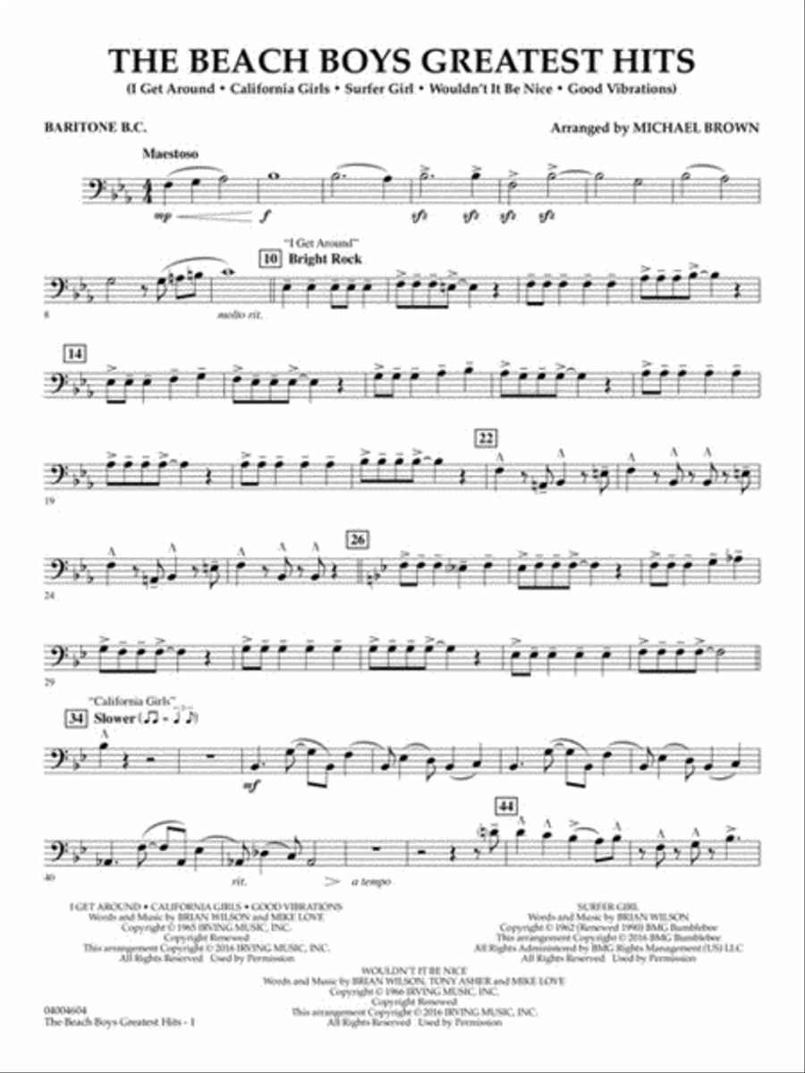 The Beach Boys Greatest Hits Concert Band scores gallery preview page 9