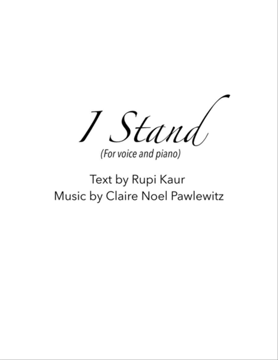I Stand Alto Voice scores gallery preview page 3