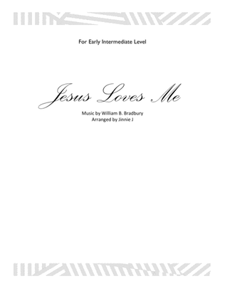 Jesus Loves Me - for piano (Early Intermediate Level)