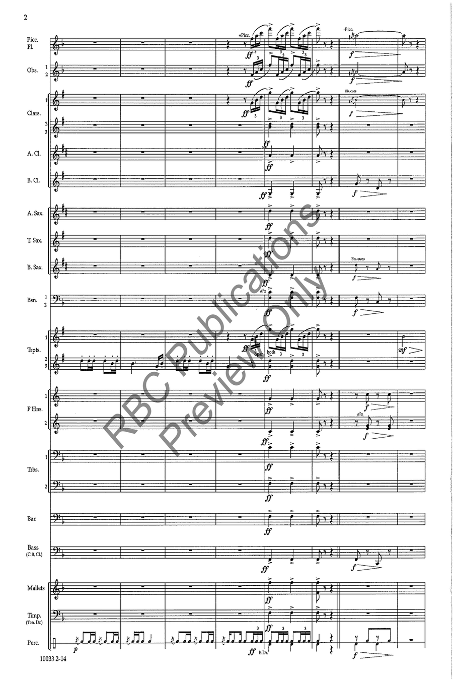 Chateau Le Bombadier (Score) Concert Band scores gallery preview page 5