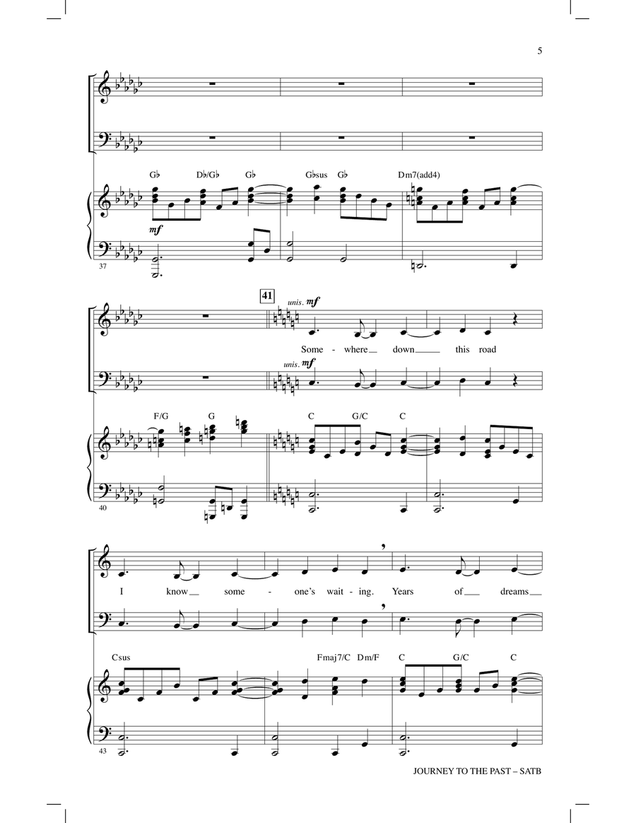 Journey To The Past (from Anastasia) (arr. Audrey Snyder) 4-Part scores gallery preview page 4