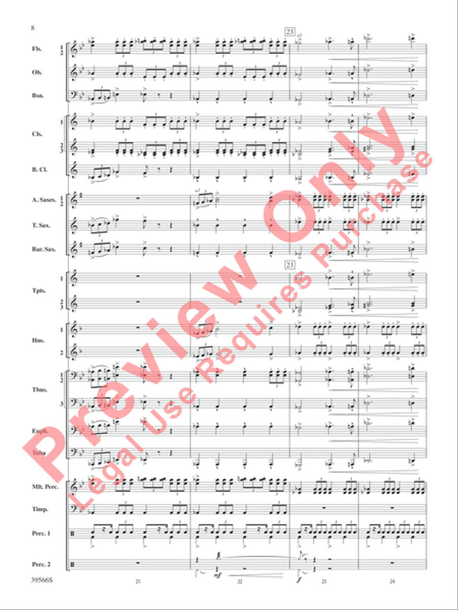 At the Movies with Danny Elfman Concert Band scores gallery preview page 9