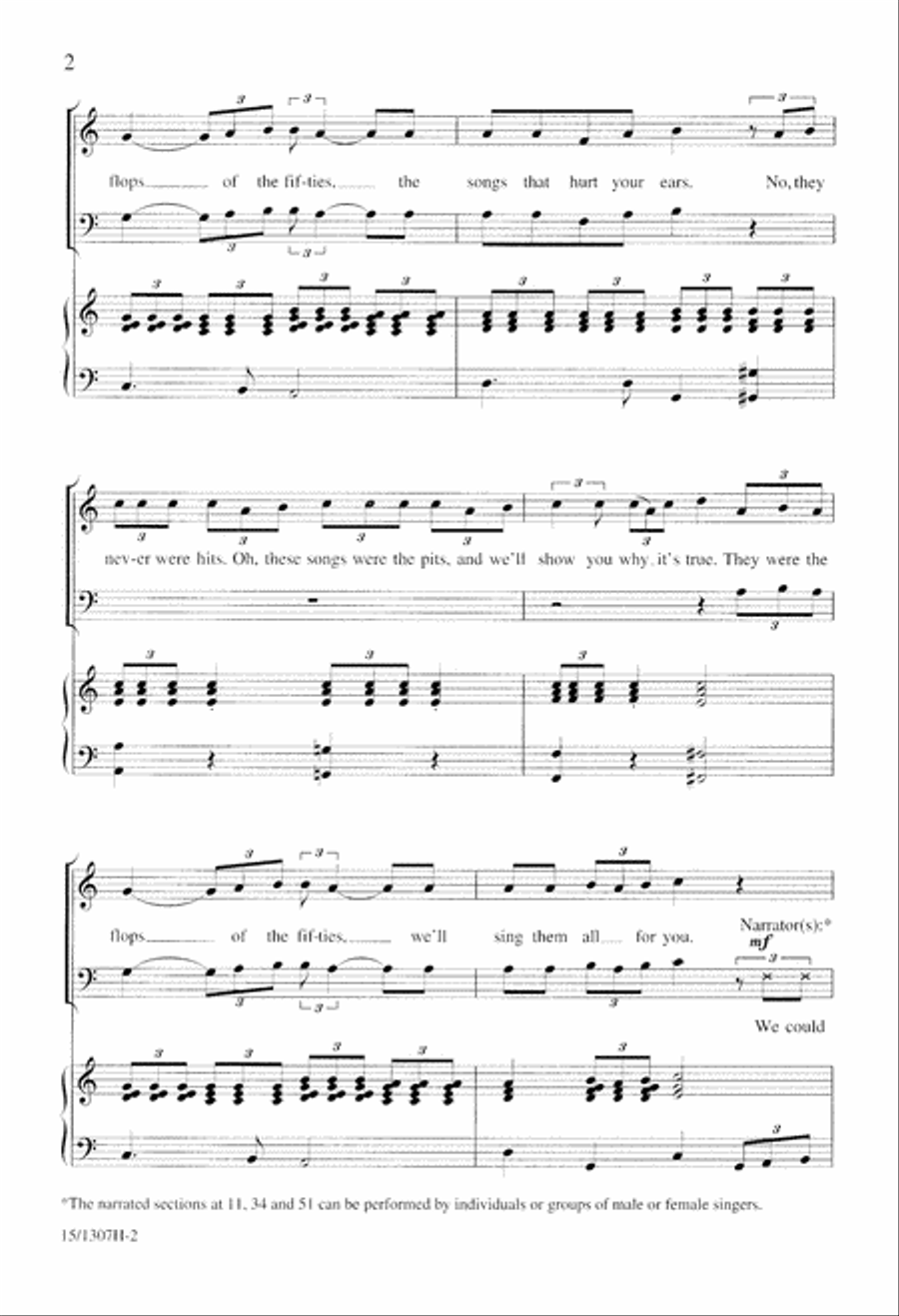 Flops of the Fifties 4-Part scores gallery preview page 2