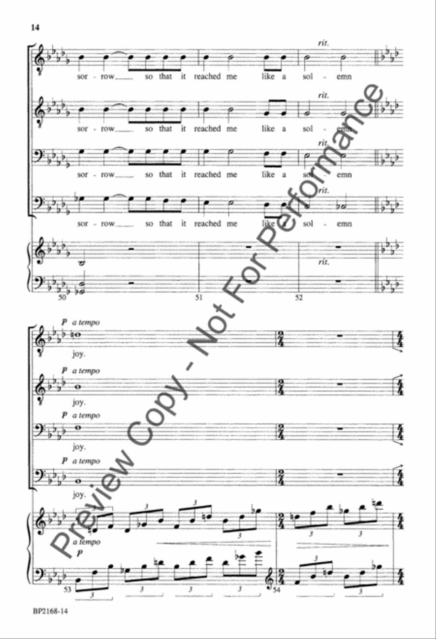 God Thou Art Love - TTBB God Thou Art Love - TTBB TTBB scores gallery preview page 14