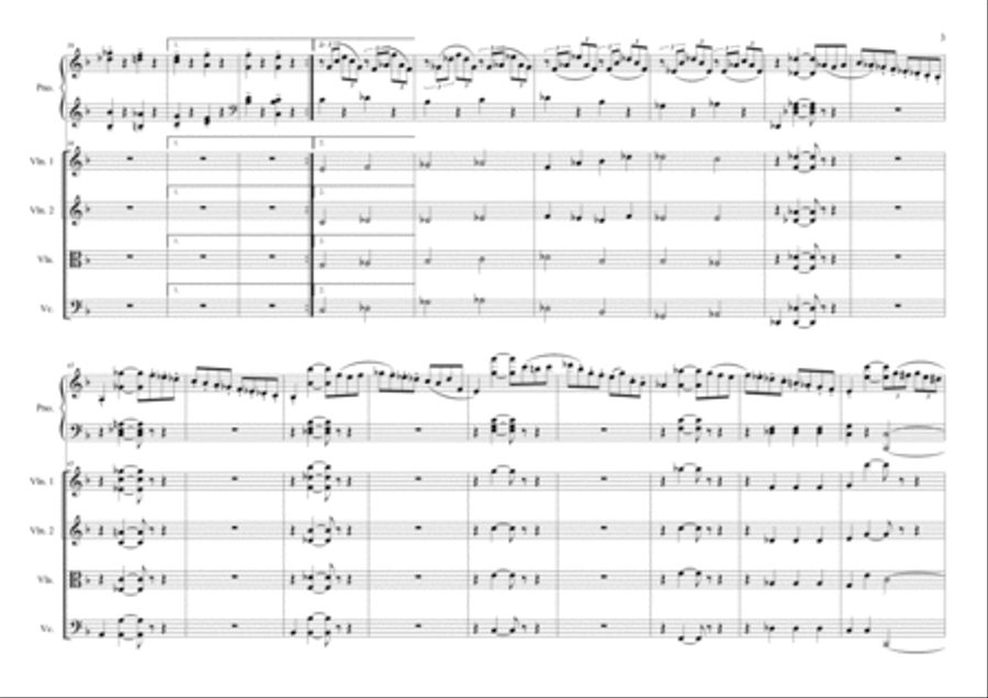 Sonatine-Kuhlau.Op.20.No.3.-Piano Concerto String Orchestra scores gallery preview page 3