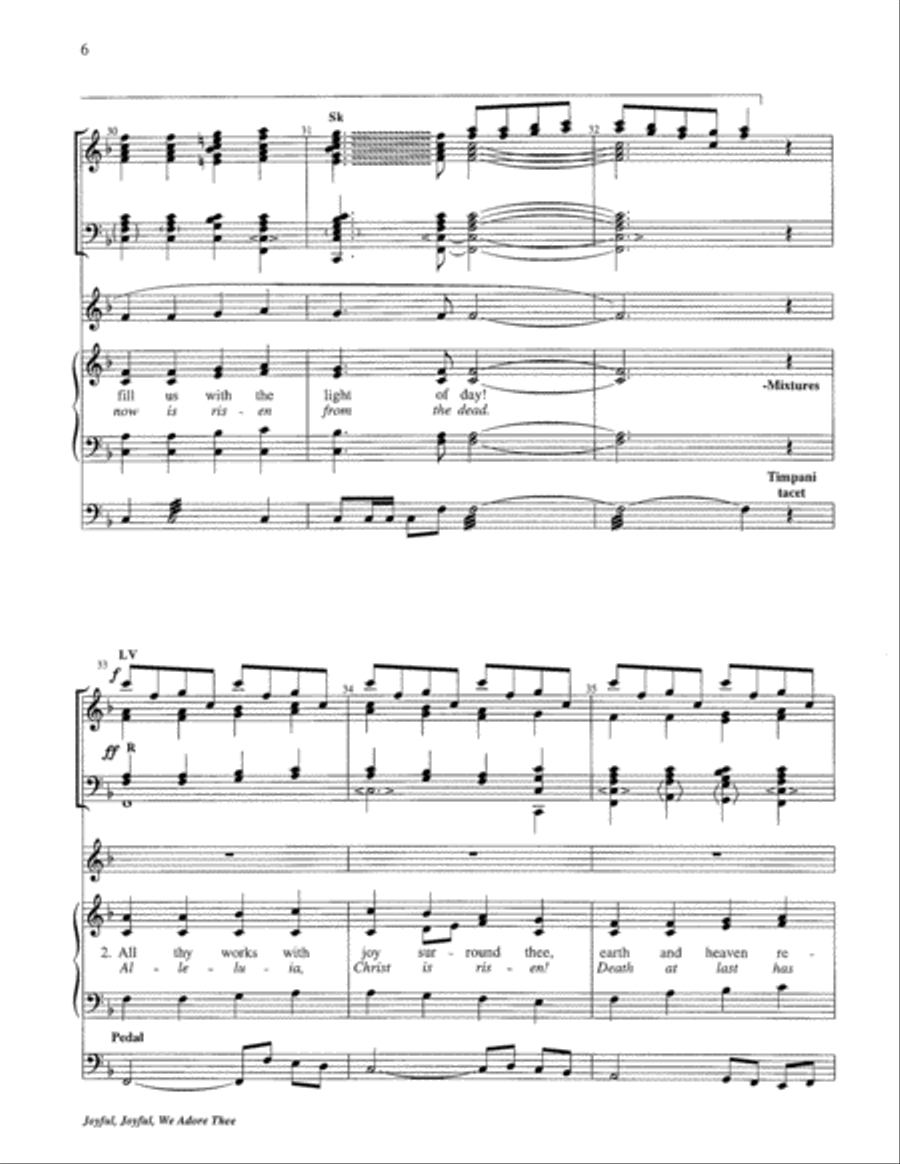 Joyful, Joyful, We Adore Thee 5-Octaves scores gallery preview page 20