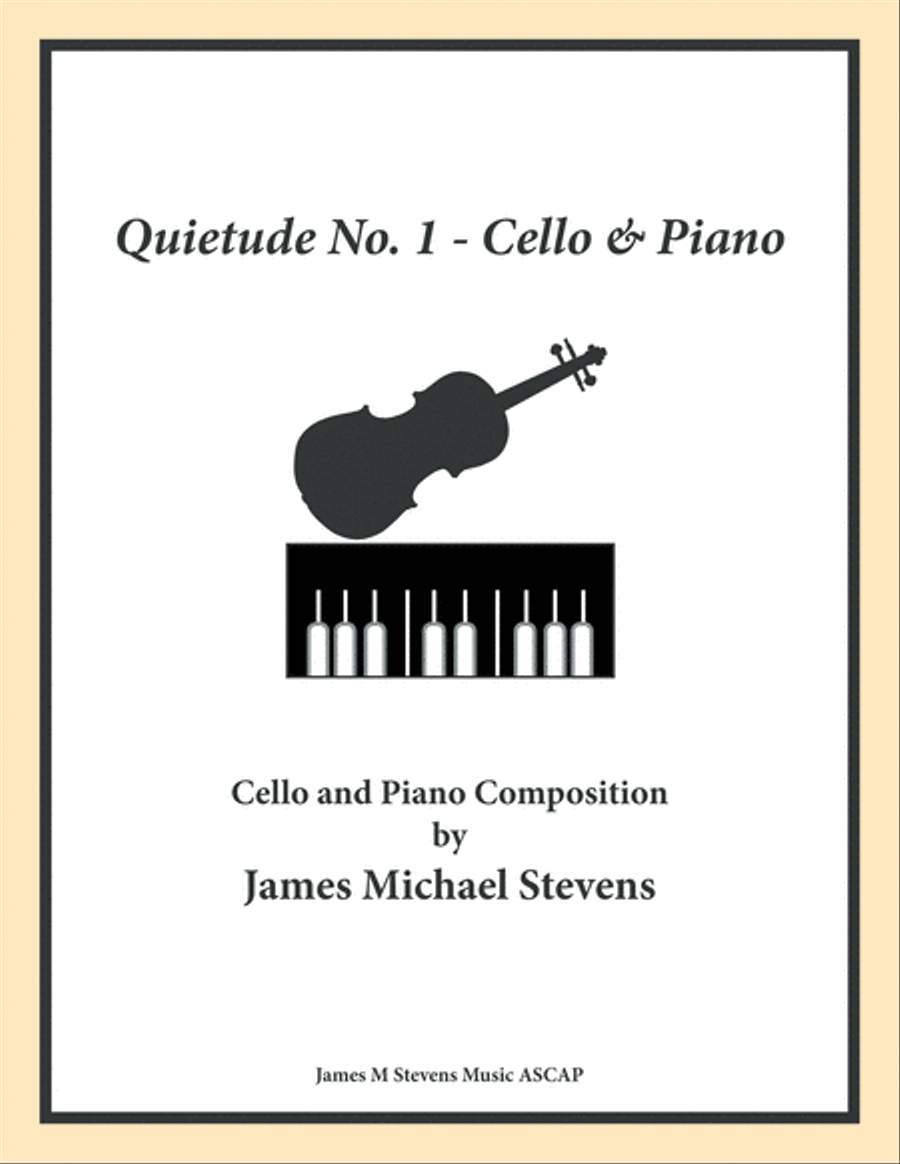 Quietude No. 1 - Cello & Piano Piano scores gallery preview page 1