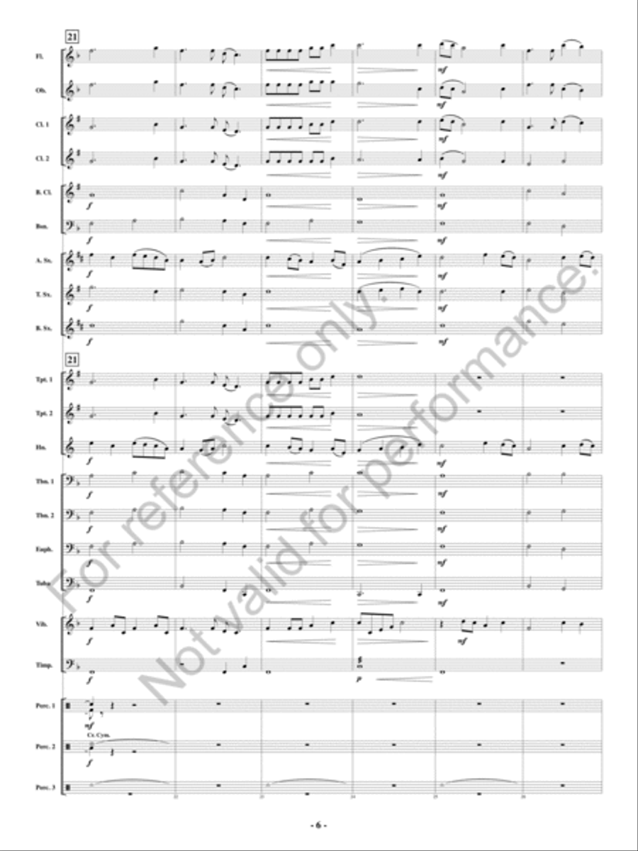 Coming for to Carry Me Home Concert Band scores gallery preview page 7