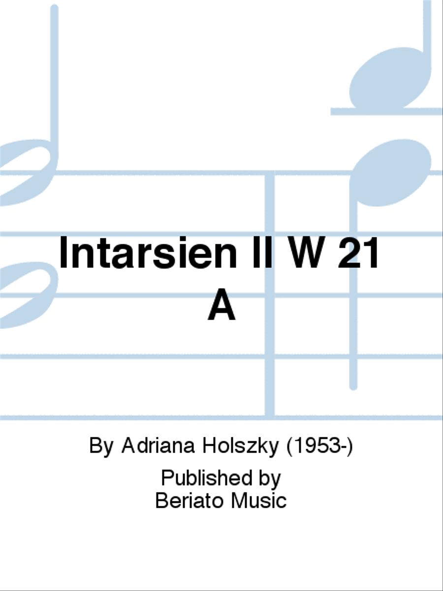 Intarsien II W 21 A Intarsien II W 21 A Flute scores gallery preview page 1