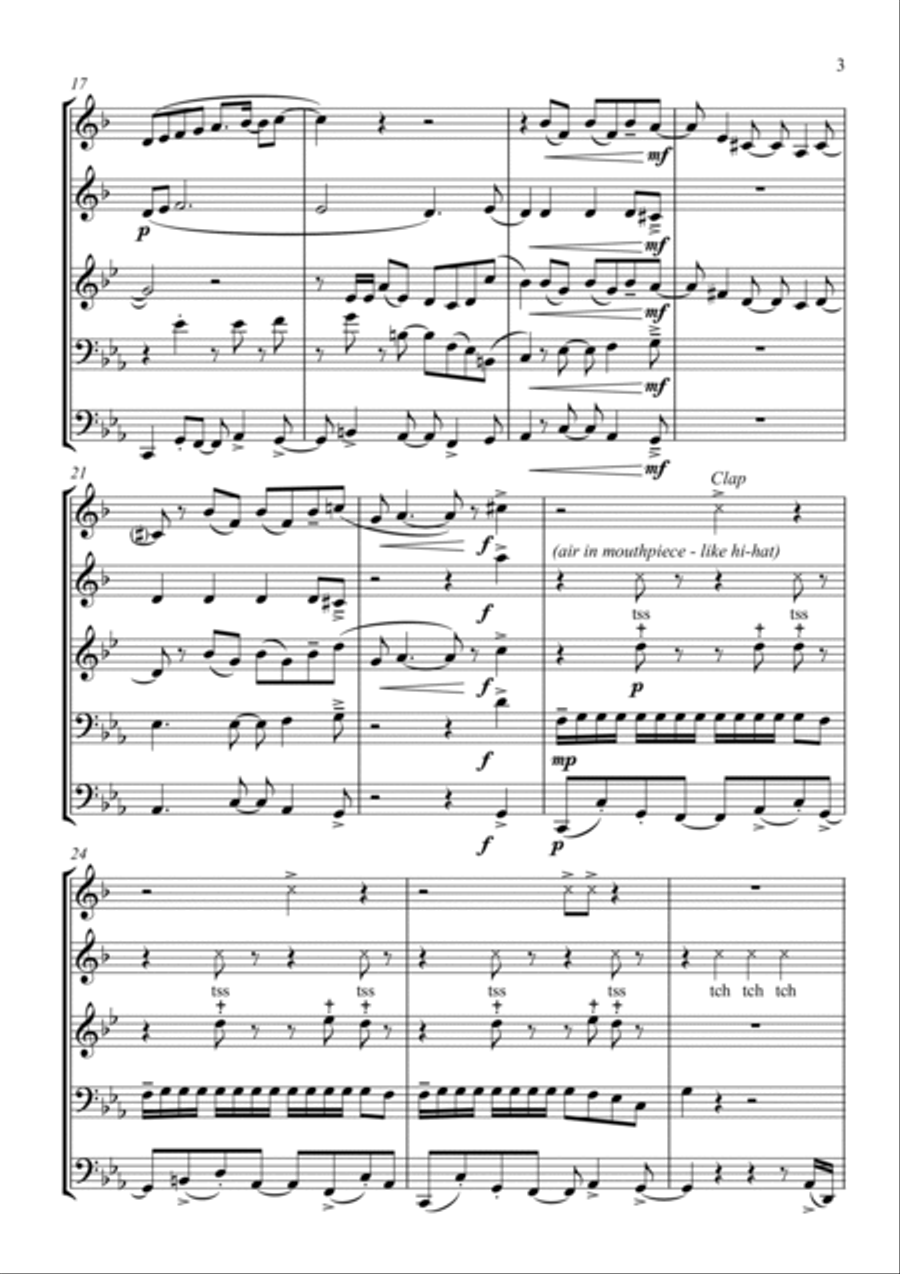 We Don't Talk About Bruno Brass Ensemble scores gallery preview page 3