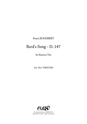 Book cover for Bard's Song, D. 147