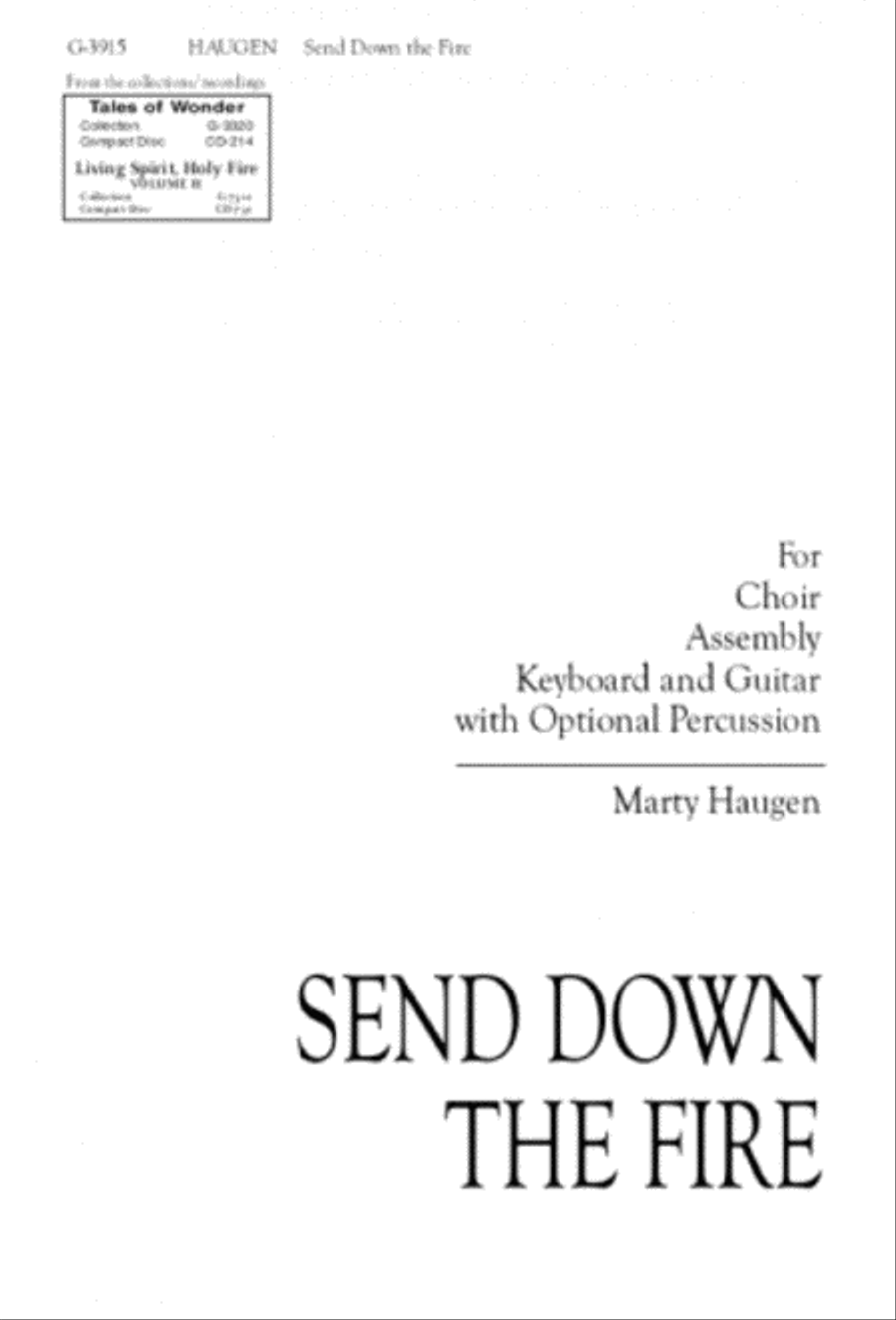 Send Down the Fire - Guitar edition Guitar scores gallery preview page 1