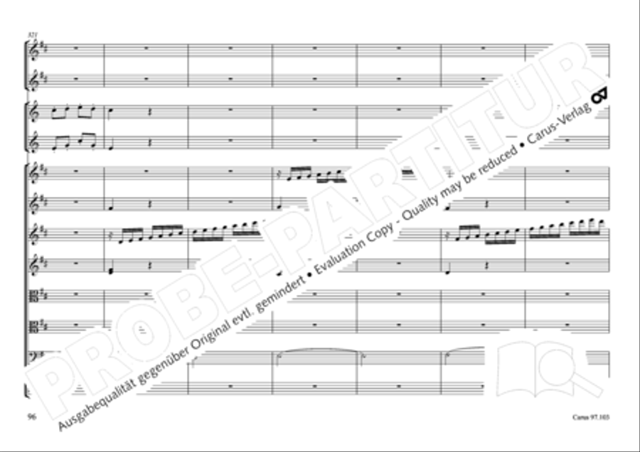 Concertone in D major Horn scores gallery preview page 97