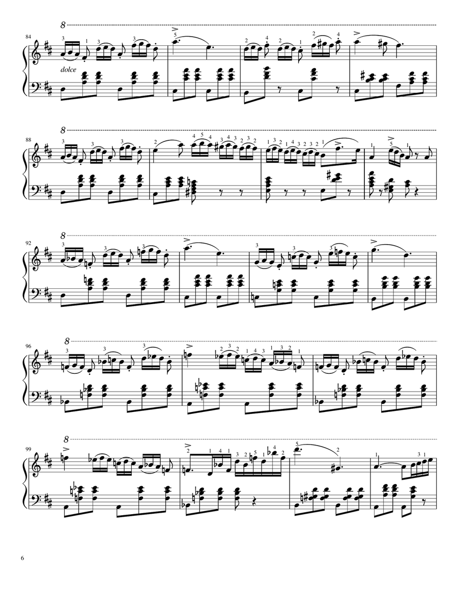 La Campanella - Rondo à la Clochette - For Piano Solo (Advanced) Piano Solo scores gallery preview page 6