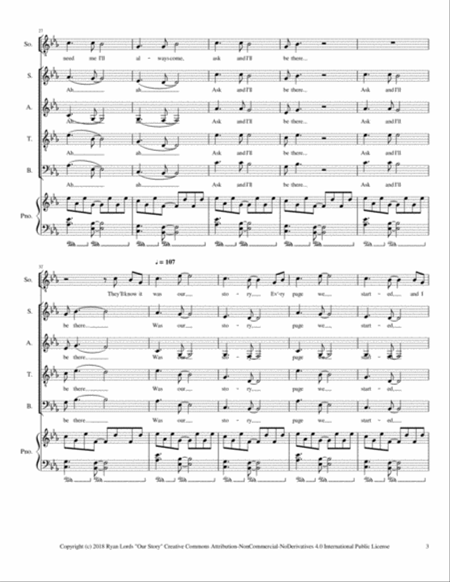 Our Story Our Story 4-Part scores gallery preview page 3