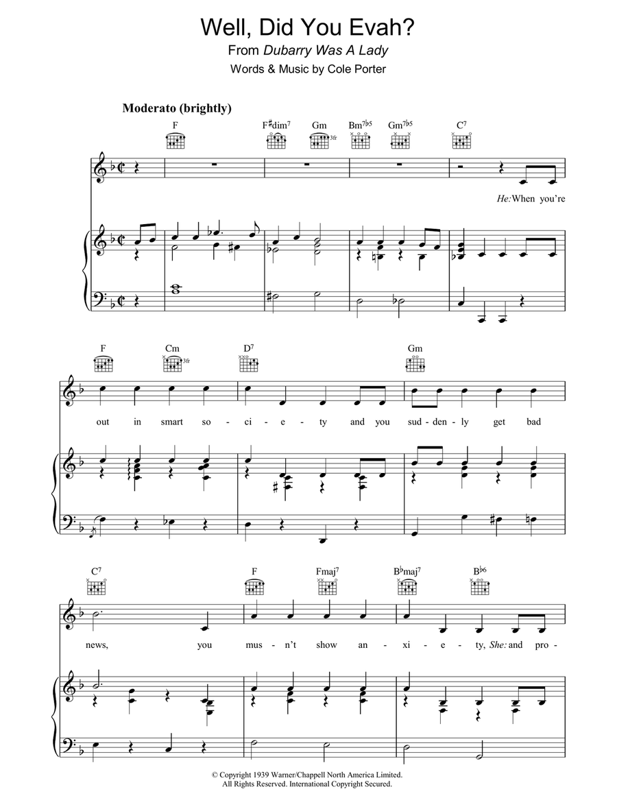 Well, Did You Evah? Guitar scores gallery preview page 1