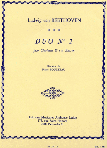 Duo No.2 (clarinet & Bassoon)