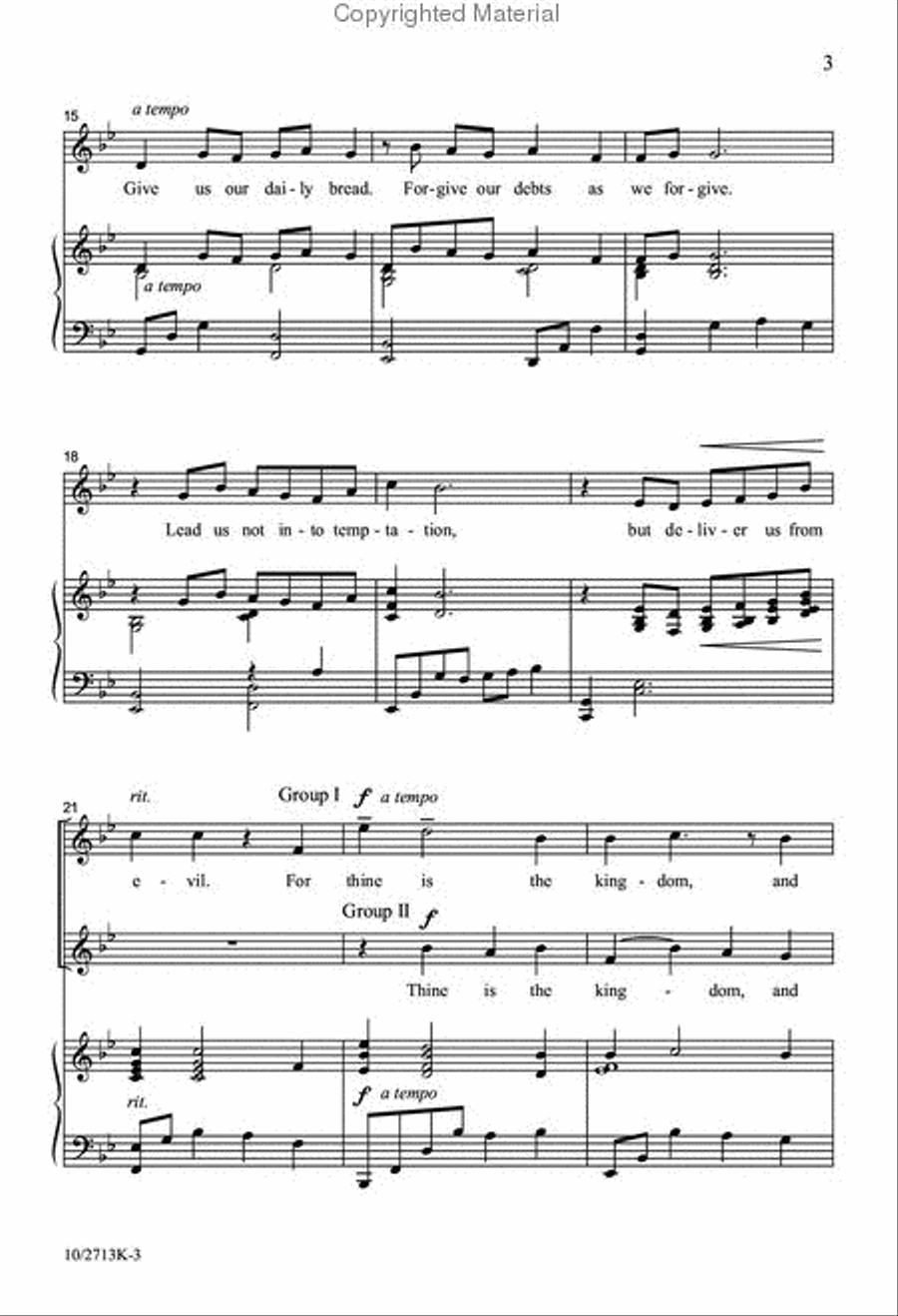The Lord's Prayer The Lord's Prayer 2-Part scores gallery preview page 3