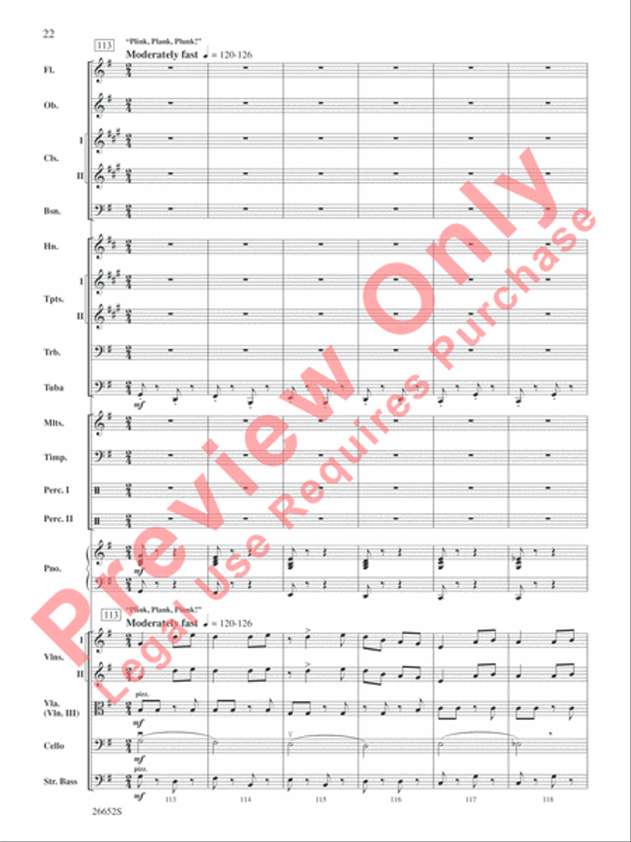Leroy Anderson Favorites Leroy Anderson Favorites Full Orchestra scores gallery preview page 23