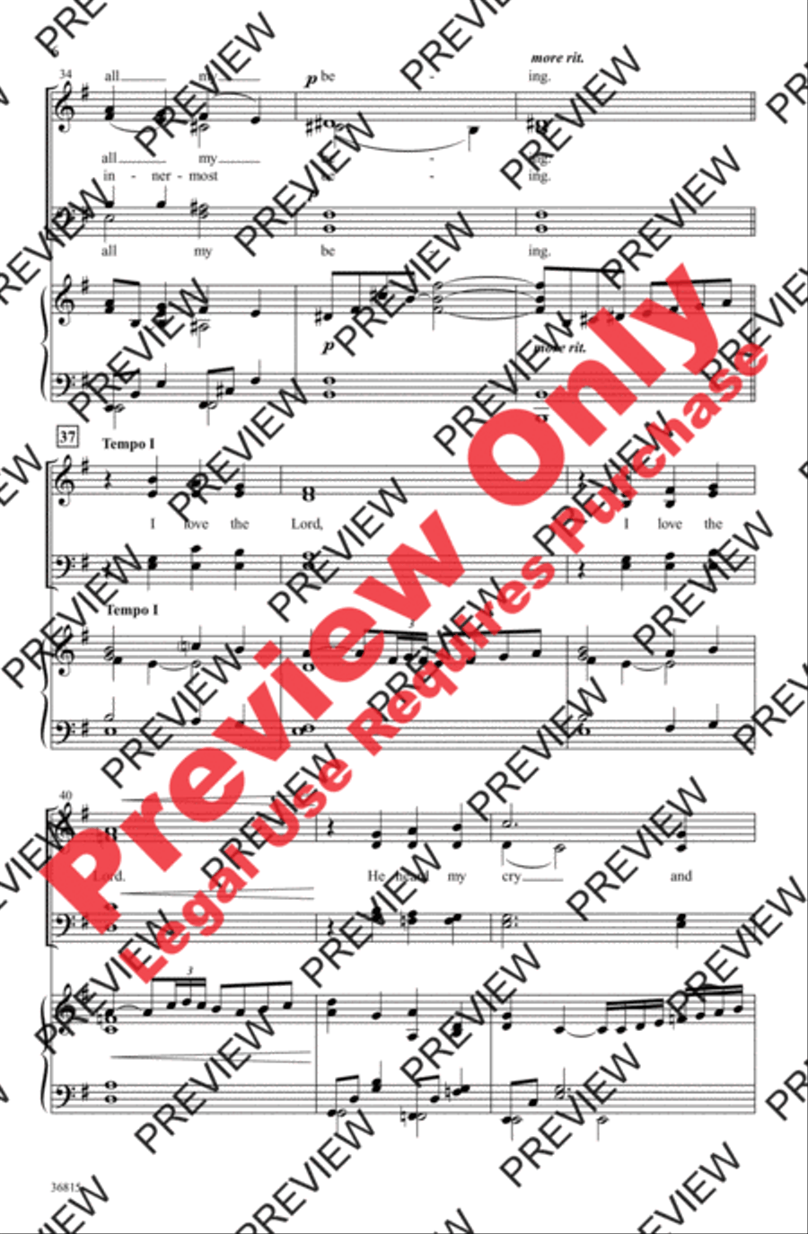 My Soul's Delight My Soul's Delight 4-Part scores gallery preview page 6