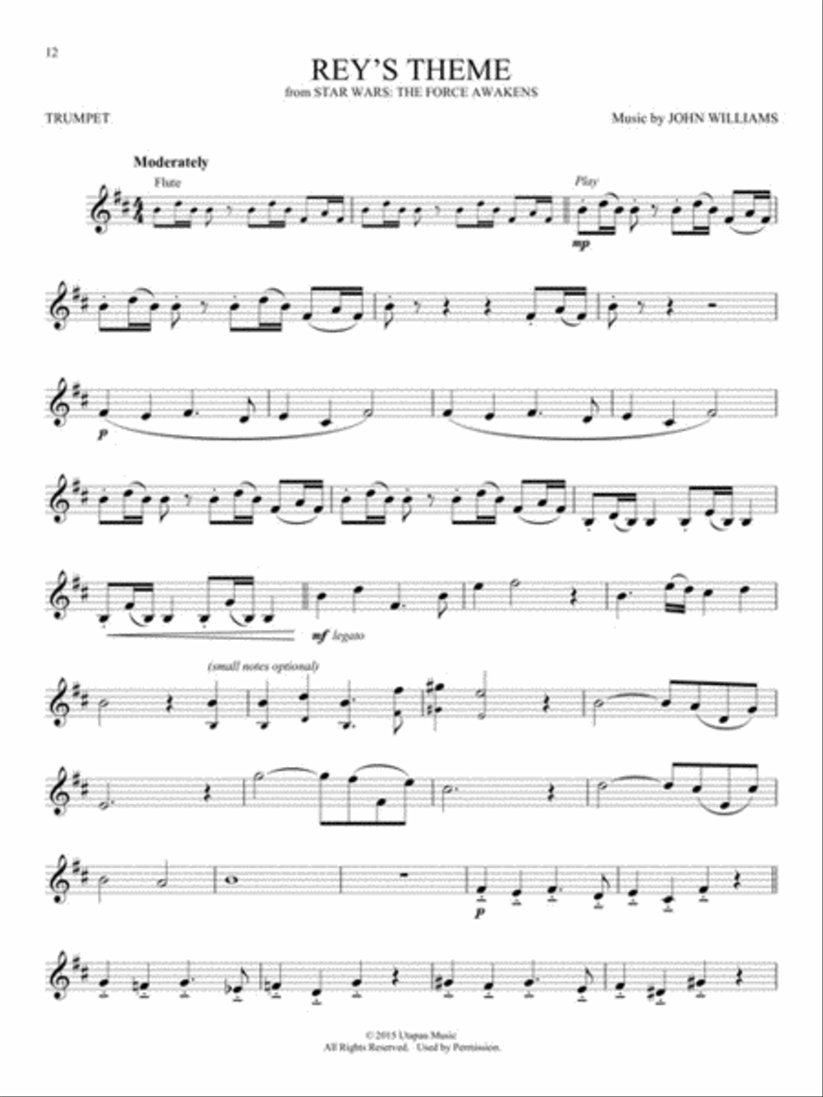 Movie and TV Music for Trumpet Trumpet Solo scores gallery preview page 3