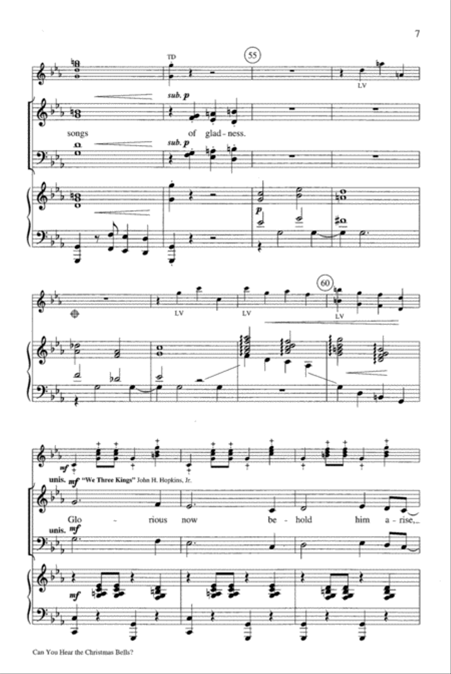 Can You Hear the Christmas Bells? Choir scores gallery preview page 7