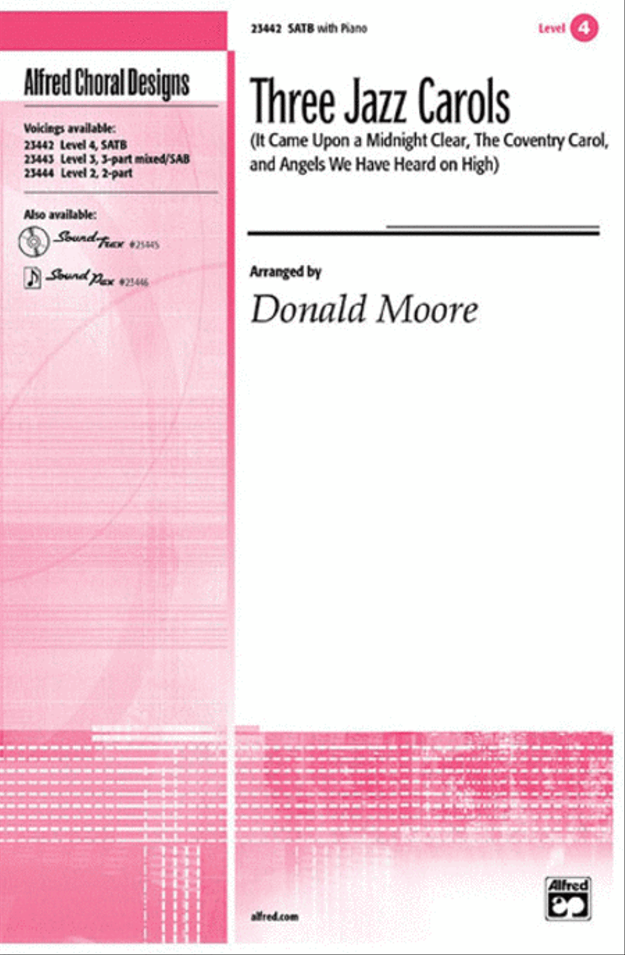 Three Jazz Carols Three Jazz Carols 4-Part scores gallery preview page 1