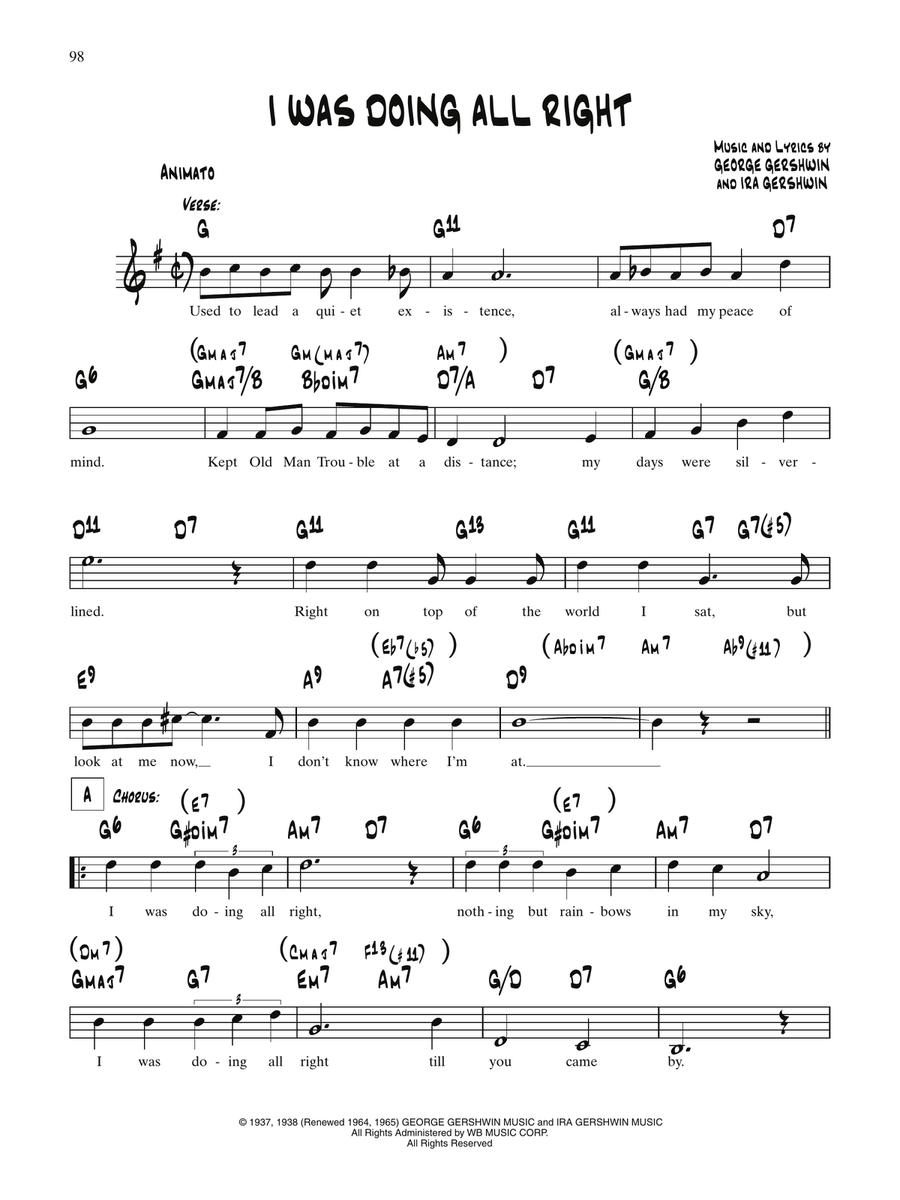 I Was Doing All Right