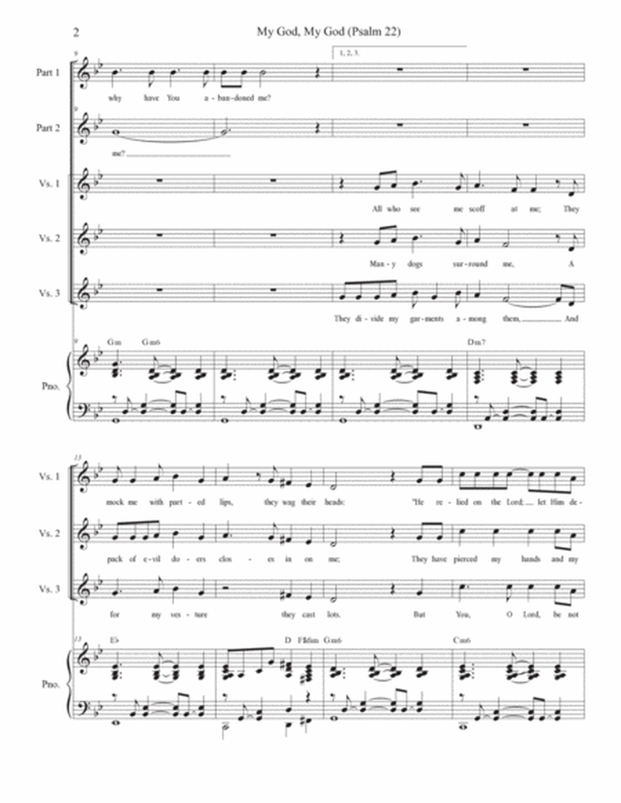 My God, My God (Psalm 22) (2-part choir) image number null