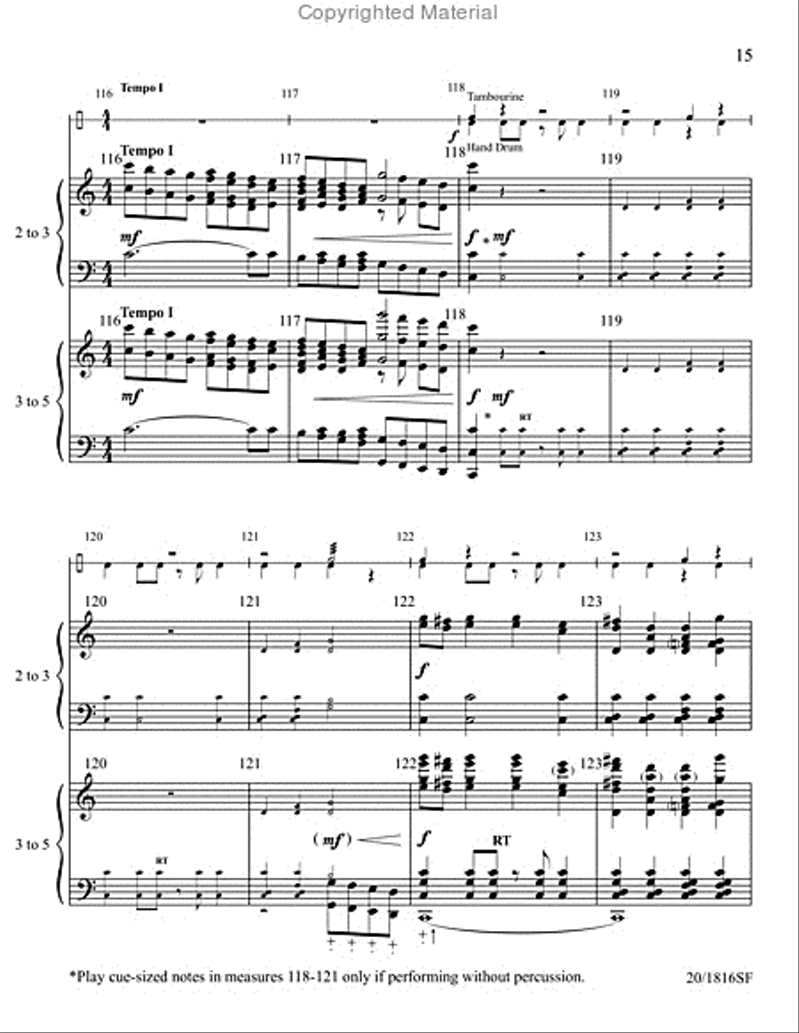 Panorama - Handbell and Percussion Score and Parts Handbell Choir scores gallery preview page 14