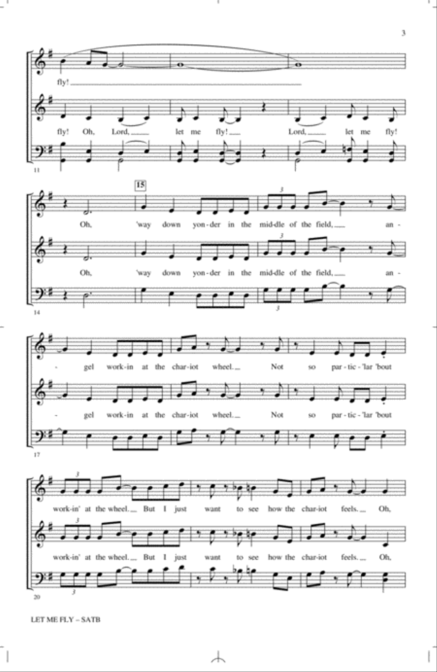 Let Me Fly (arr. Kirby Shaw) 4-Part scores gallery preview page 2