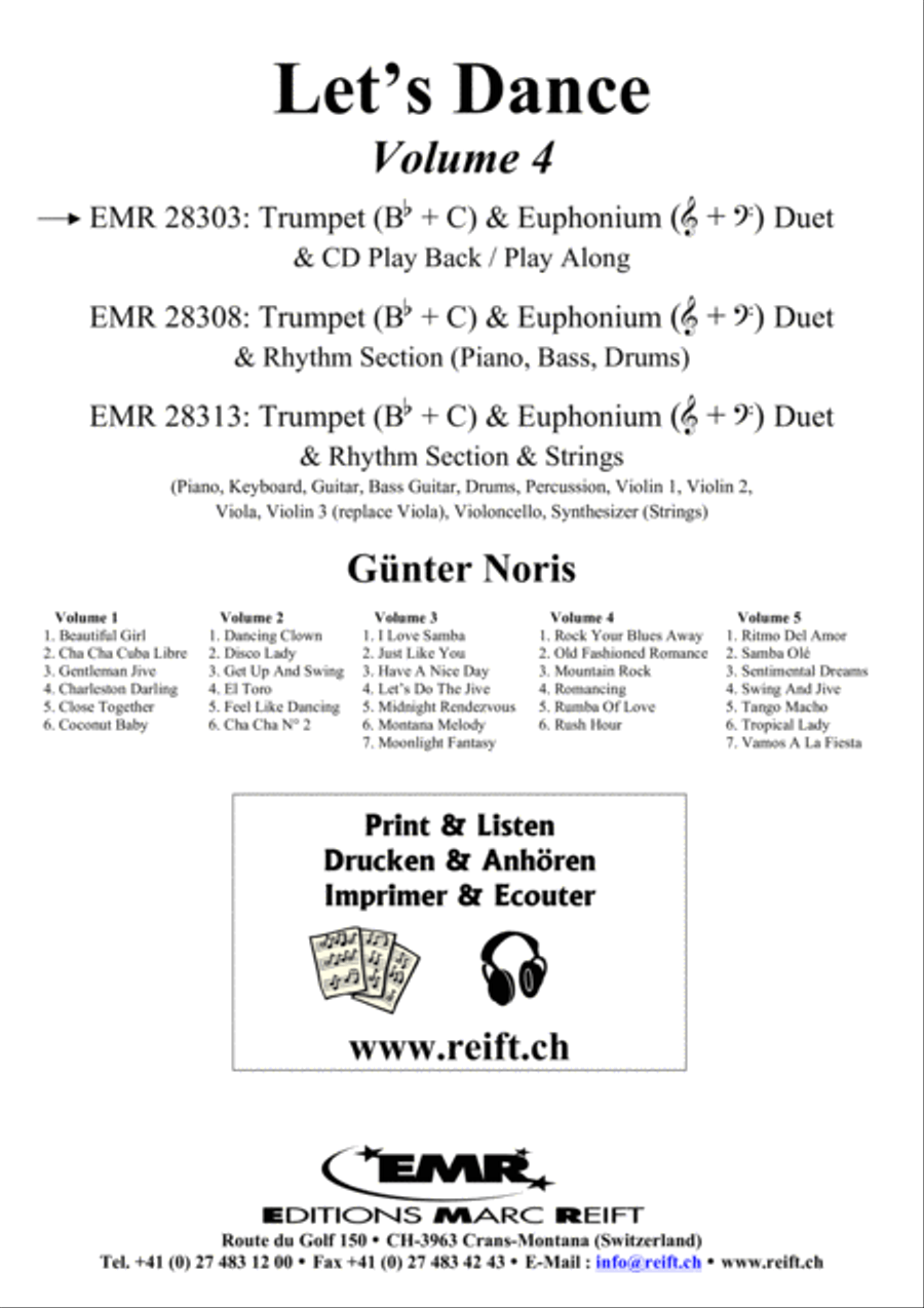 Let's Dance Volume 4 Let's Dance Volume 4 Brass Ensemble scores gallery preview page 2