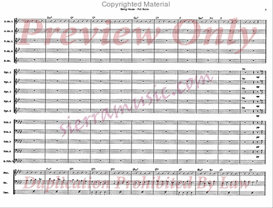 Swing House Swing House Jazz Ensemble scores gallery preview page 8