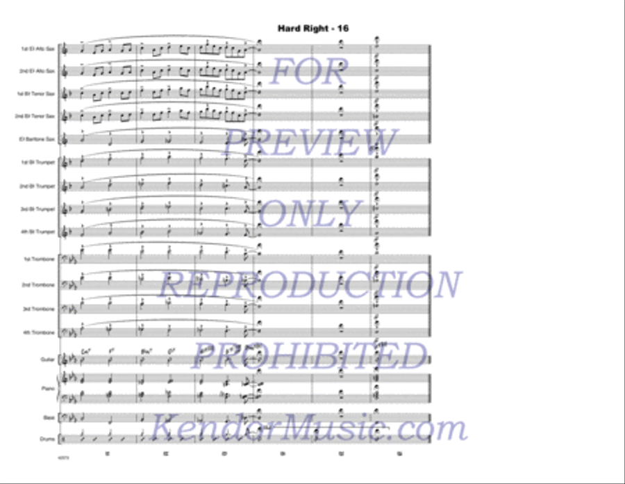 Hard Right Jazz Ensemble scores gallery preview page 17