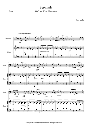 Serenade for Strings Op. 3 No. 5: 2nd Movement