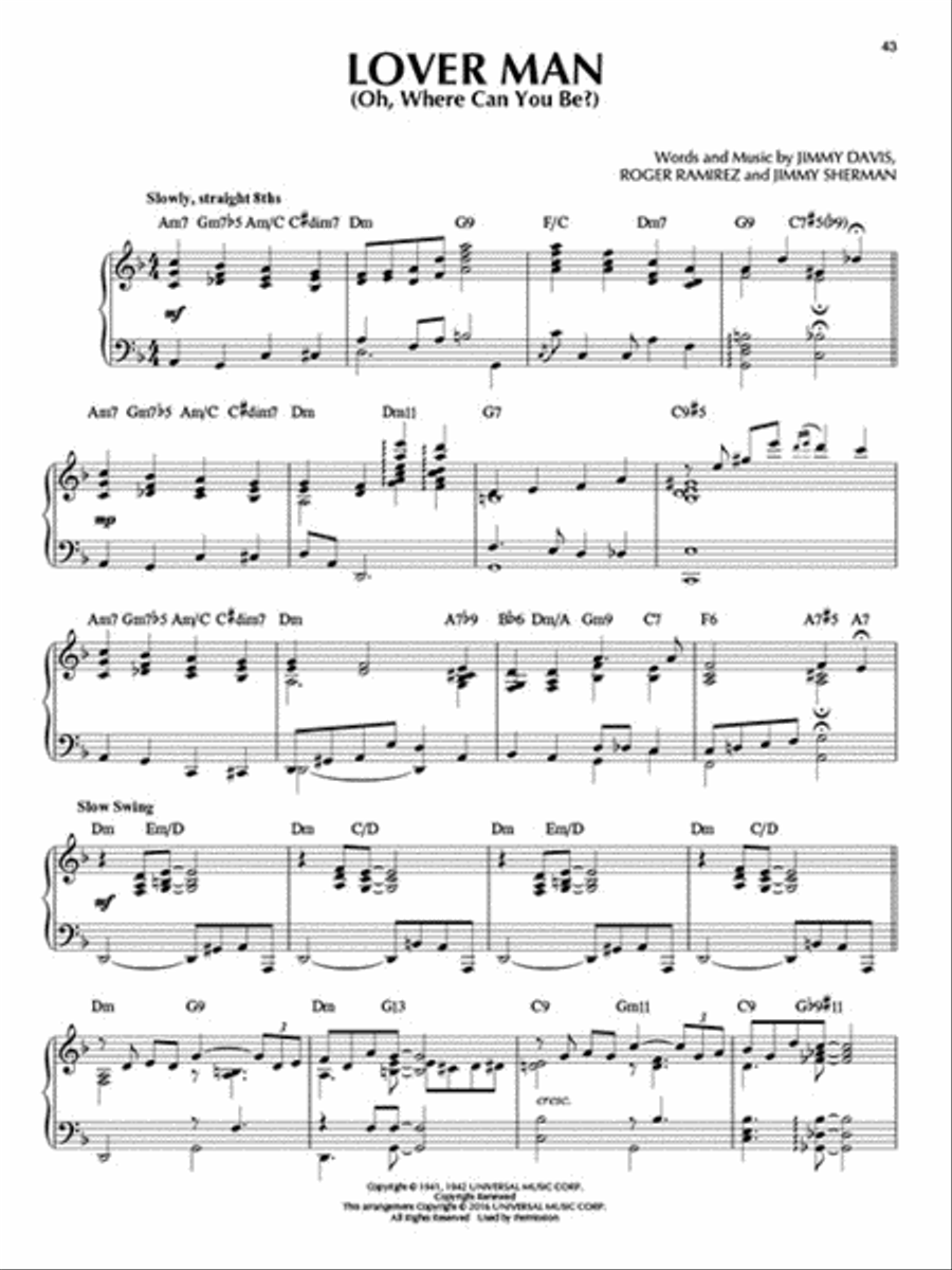 Jazz Standards Jazz Standards Piano Solo scores gallery preview page 5