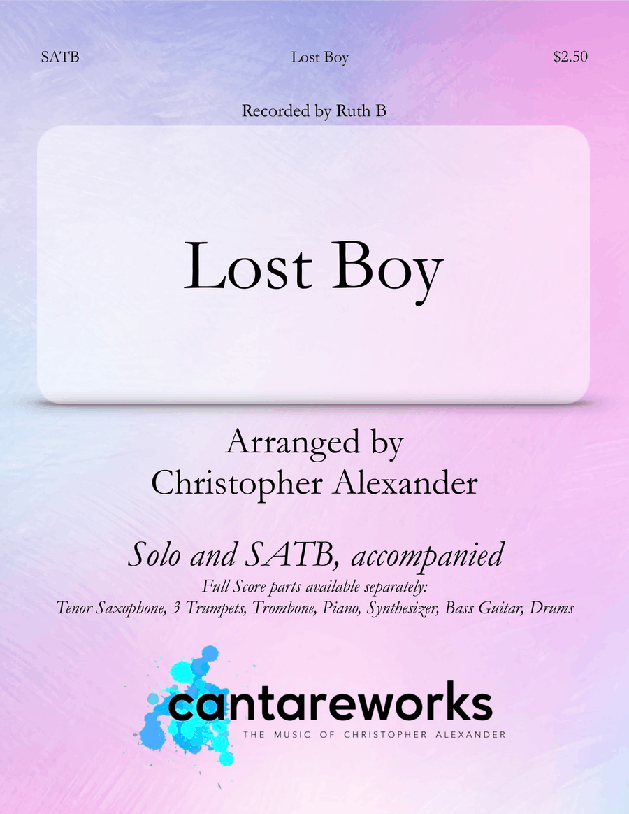 Lost Boy 4-Part scores gallery preview page 1