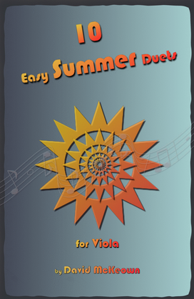 Book cover for 10 Easy Summer Duets for Viola