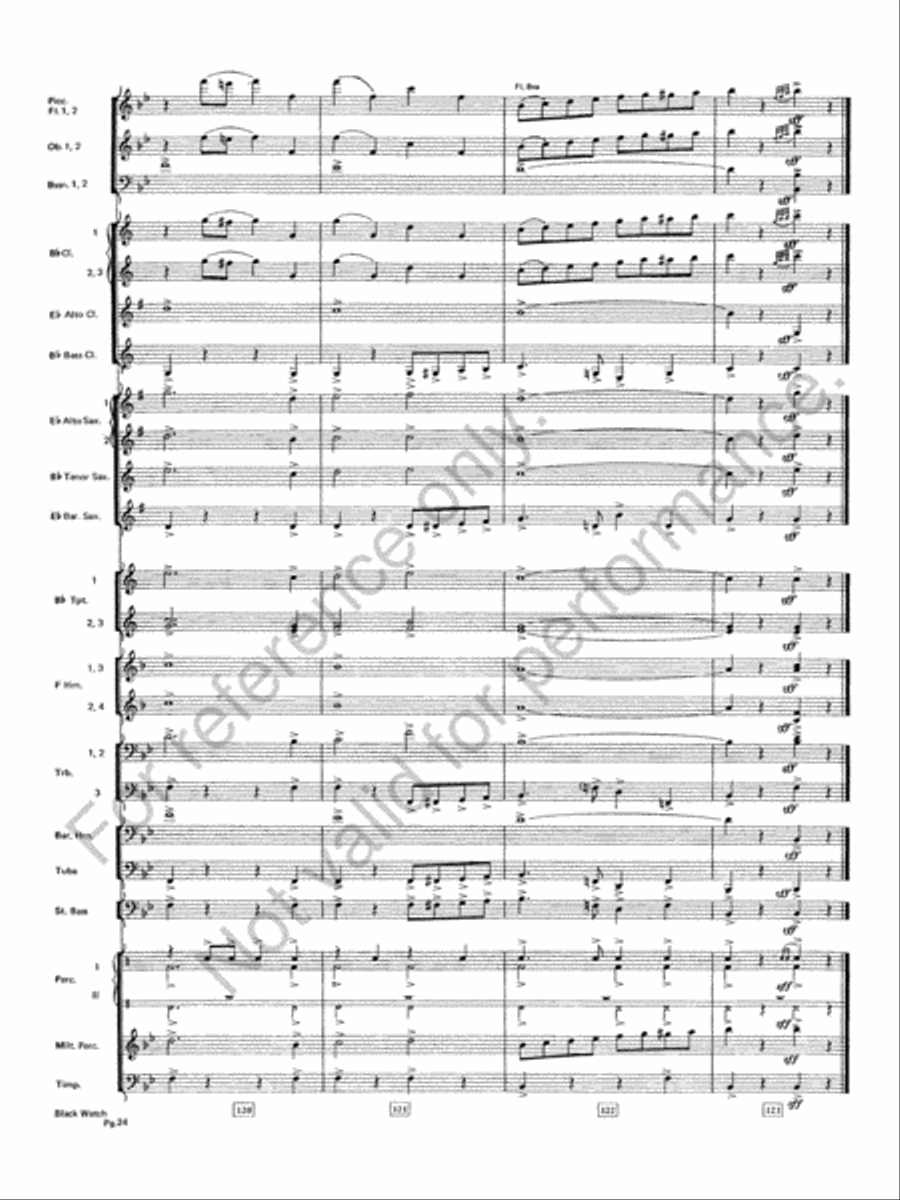 Black Watch Black Watch Concert Band scores gallery preview page 25