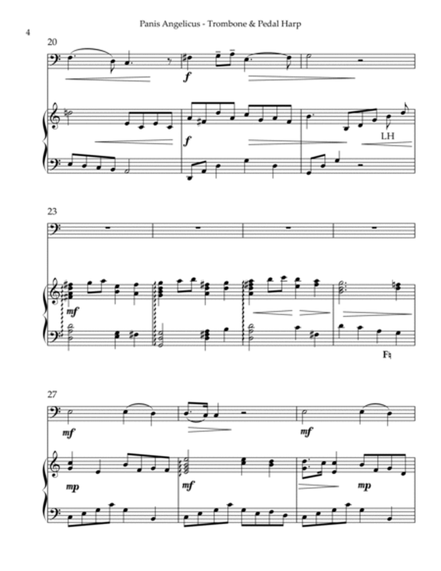 Panis Angelicus, Duet for Trombone & Pedal Harp image number null