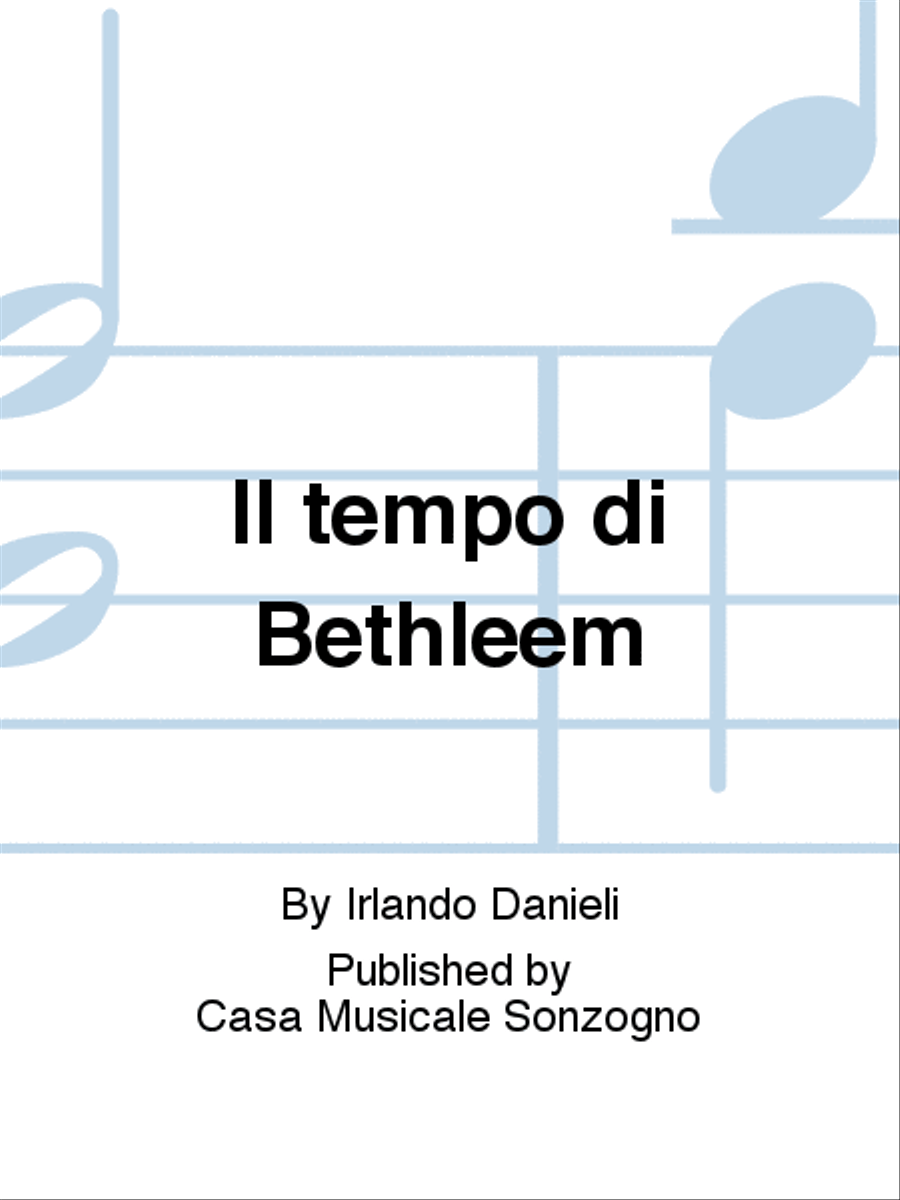 Il tempo di Bethleem Il tempo di Bethleem Voice scores gallery preview page 1